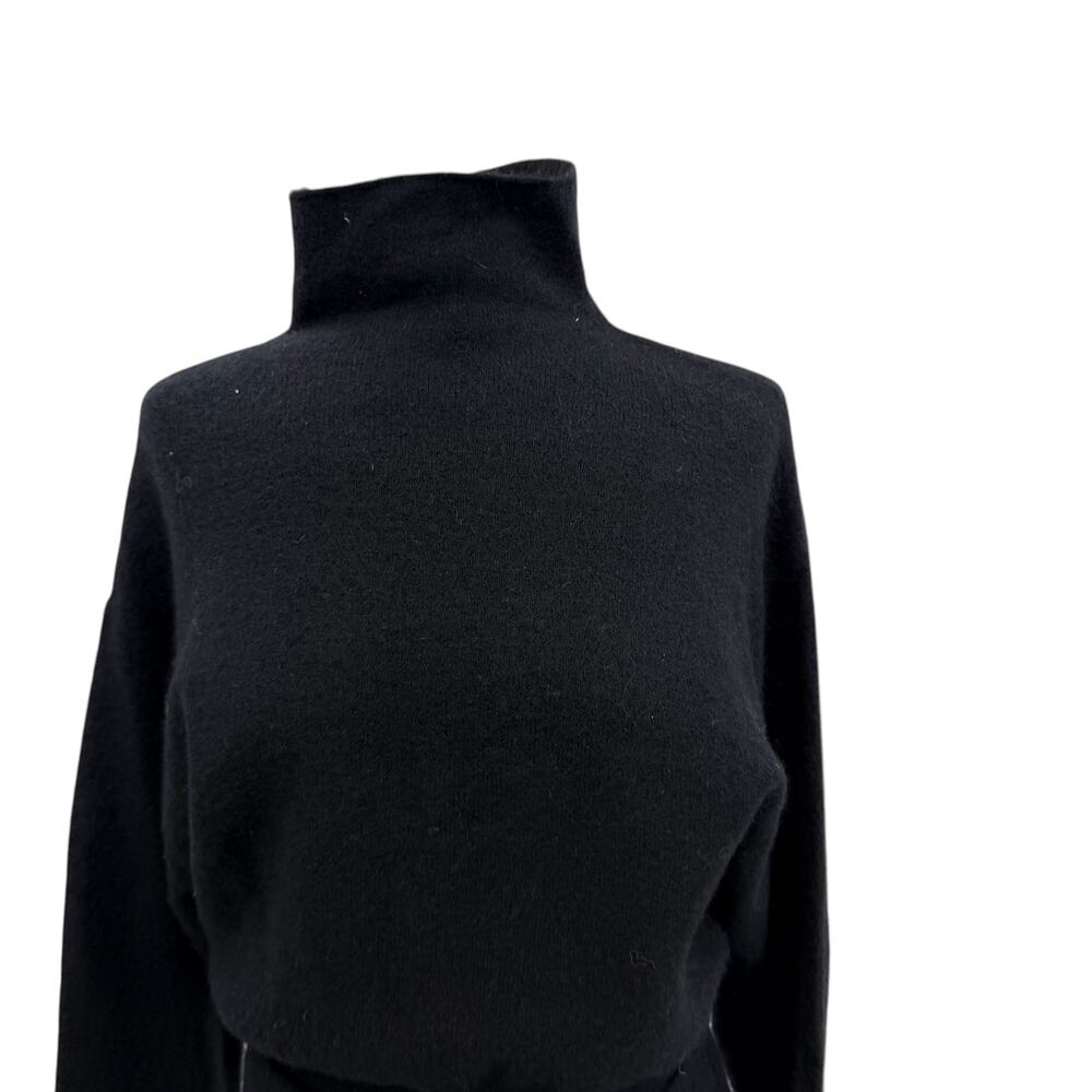 Aritzia Wilfred Lorin Sweater‎ Black Wool Alpaca Turtleneck Womens Small - Picture 4 of 10